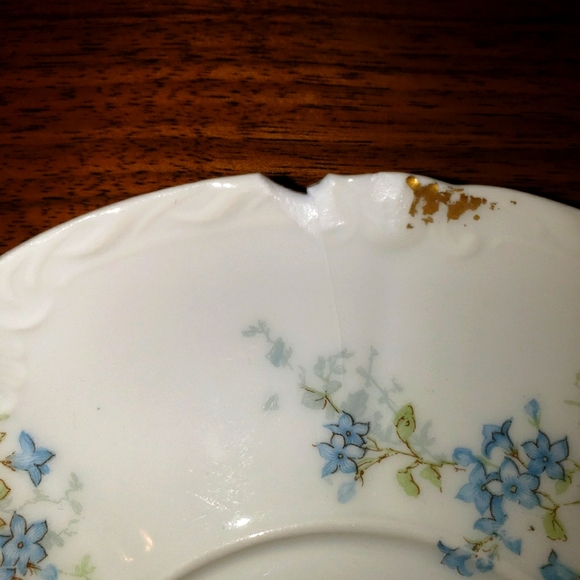 2 Sets Limoges Cups and Saucers Pour Café au Lait. Gorgeous! - Picture 12 of 15